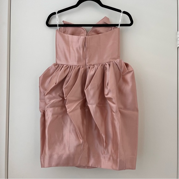 NWOT Zimmermann Matchmaker Bustier Wool-Silk Blush Pink Mini Dress 0 - Picture 5 of 16